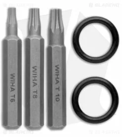 Vero Engineering Fulcrum Mini Prybar/Bit Driver Raw Titanium (3.5" Mini) -Bladehq Knives Sales Vero Engineering Fulcrum Prybar and Bit Driver Raw Ti Mini BHQ 174702 jr bits