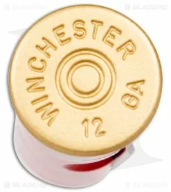 Winchester Shotgun Shell Slip Joint Knife Red Polymer (1.83" Satin) -Bladehq Knives Sales Winchester Shotgun Shell Knife BHQ 174863 jr bottom
