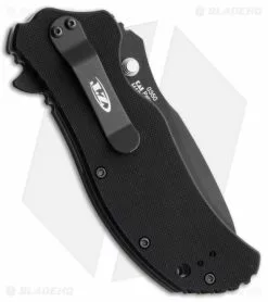 Bladehq Knives Sales -Bladehq Knives Sales Zero Tolerance 0350 Predator Green Black 0350PG BHQ 113304 jr side