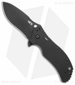 ZT Zero Tolerance 0350 Assisted Opening Knife Tritium Black G-10 (3.25" Black)