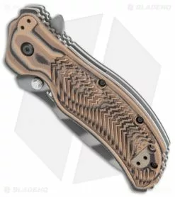 Bladehq Knives Sales -Bladehq Knives Sales Zero Tolerance LL Yyena Brown Zebra Blade BHQ 135425 jr spine