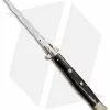 13" AGA Campolin Dark Horn Automatic Knife Italian Stiletto (Kriss Plain)