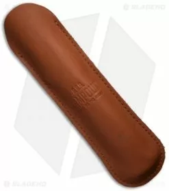 AGA Campolin 13" Swinguard Automatic Knife Brass/Ebony Wood (5.75" Satin Bayo) -Bladehq Knives Sales aga 13in swing brass ebony kriss sheath cm