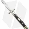 AGA Campolin 13" Bat Swinguard Automatic Knife Ebony Wood (5.75" Satin Bayonet)