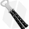 Folder-Tec The Bartender Mini "Bottle-Fly" Butterfly Knife Bottle Opener (Black/Silver)