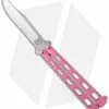 Bear & Son 5" Butterfly Knife Pink (4" Satin) 114PK