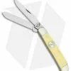 Bear & Son Mini Trapper Pocket Knife Yellow Delrin (2.75" Satin) C307