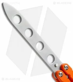 Bear OPS Bear Song II Butterfly Knife Orange G-10 (4.38" Trainer) B-201-B4-P -Bladehq Knives Sales bear ops b 201 or4 p 35005 cm blank