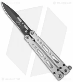 Bear OPS Bear Song IV Small Butterfly Knife Aluminum (3.25" Black) B-450-B