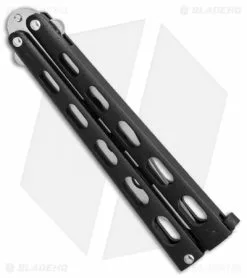 Bear & Son 2-Pack Butterfly Knife Special Black (114 + 114TR) -Bladehq Knives Sales bear son 2 pack butterfly special black 114 114TR BHQ 50066 er trainer side