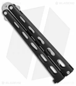 Bear & Son 2-Pack Butterfly Knife Special Black (114 + 114TR) -Bladehq Knives Sales bear son 2 pack butterfly special black 114 114TR BHQ 50066 er trainer spine
