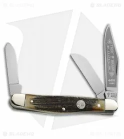 Boker Stockman Pocket Knife 4" Stag 114474
