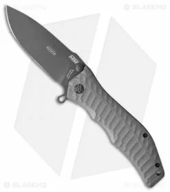 HTM Knives HTM Darrel Ralph Large Gun Hammer Torpedo Spring Assisted Knife GRY (3.8" Black)