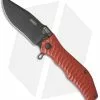 HTM Knives HTM Darrel Ralph Gun Hammer Bowie Spring Assisted Knife Red (3.5" Black)
