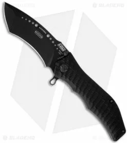 HTM Knives HTM Darrel Ralph Gun Hammer Radian Spring Assisted Knife (3.5" Black)