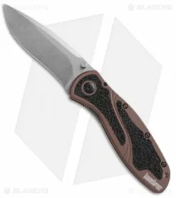 Kershaw Blur Assisted Opening Knife Brown (Stonewash Elmax) 1670SWBR