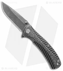 Kershaw Starter Assisted Opening Flipper Knife (3.4" BlackWash) 1301BW