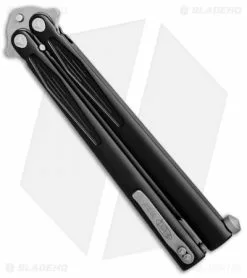 Microtech Tachyon III Balisong Butterfly Knife (4.5" Apocalyptic Serr) 173-11AP -Bladehq Knives Sales microtech tachyon III bali apocalyptic serr 173 11AP BHQ 30346 er side