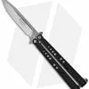 Microtech Dragonfly Balisong Butterfly Knife (3.75" Stonewash Plain)