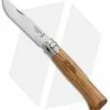 Opinel Knives No. 8 Stainless Steel Knife Olivewood (3.25" Satin) #8 SS