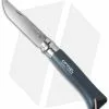 Opinel No 8 Trekking Stainless Steel Folding Knife Slate + Leather (3.25" Satin)