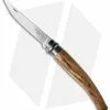 Opinel Knives No 10 Slim Stainless Steel Folding Knife Olive Wood (4" Satin) #10
