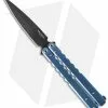 Pro-Tech FlyFather Balisong Butterfly Knife Blue W/ Clip (Black) FF2-DLC