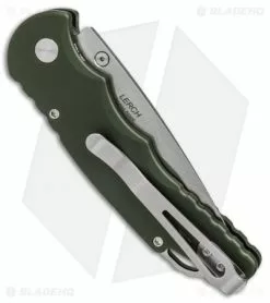 Pro-Tech TR-5 Lerch Spring Assisted Knife Green (3.25" Stonewash) SA.1 GRN -Bladehq Knives Sales protech lerch TR 5 green TR 5 SA1 BHQ 37624 er side