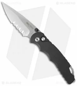 Pro-Tech TR-5 Lerch Spring Assisted Knife Black (3.25" Stonewash Serr) SA.2