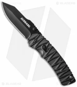 Schrade Dual-Action Manual/Assisted Opening Knife (3.5" Black) SCHA10B