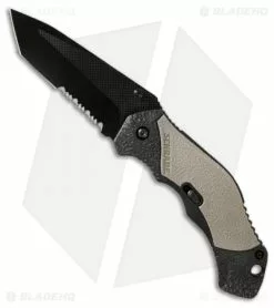 Schrade SCHA4BGTS Tanto Spring Assisted Knife Gray (3.375" Black Serr)