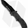 Smith & Wesson Black Ops Gray Spring Assist Tanto Knife (3.35" Serr) SWBLOP3TS
