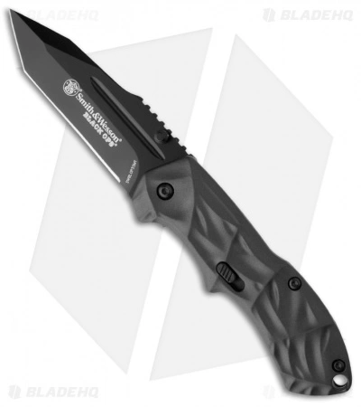 Smith & Wesson Small Black Ops SWBLOP3SMT Tanto Knife (2.5" Plain) Smith & Wesson Small Black Ops SWBLOP3SMT Tanto Knife (2.5" Plain) -Bladehq Knives Sales smith wesson small black ops swblop3smt