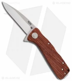 SOG Twitch XL Wood Spring Assisted Knife (3.25" Satin) TWI24-CP